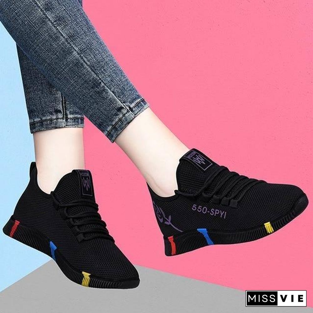 Spring Women Casual Shoes Breathable Mesh Platform Sneakers Women New Fashion Mesh Sneakers Shoes Woman Tenis Feminino