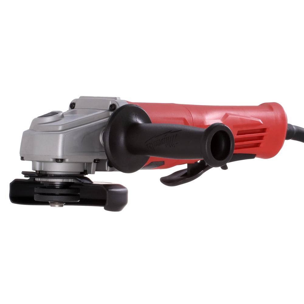 MW 11 Amp Corded 4-12 in. Small Angle Grinder with No-Lock Paddle 6142-31