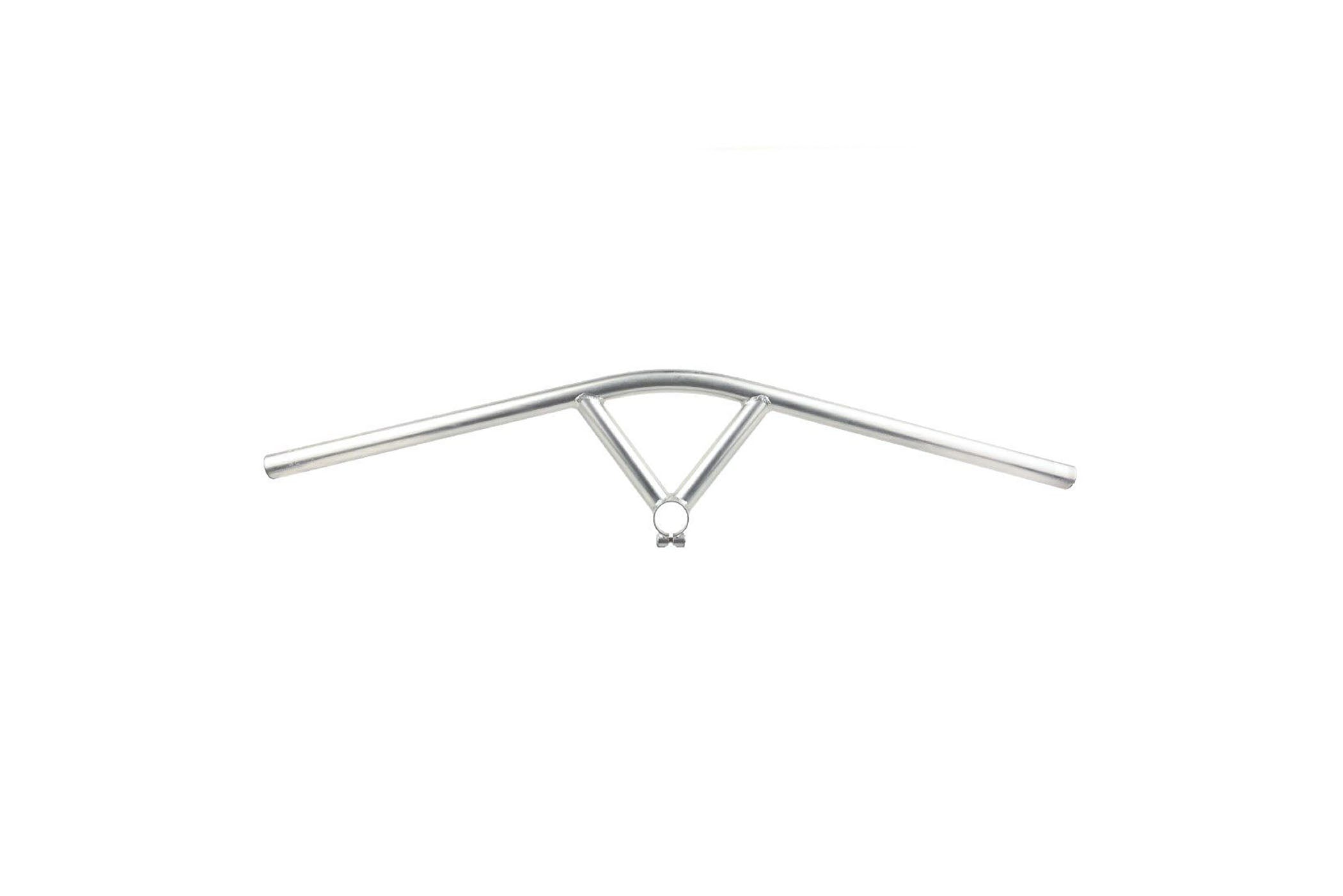 Blue Lug Fairweather B903 Bullmoose Handlebar 710mm 15mm Sweep Silver