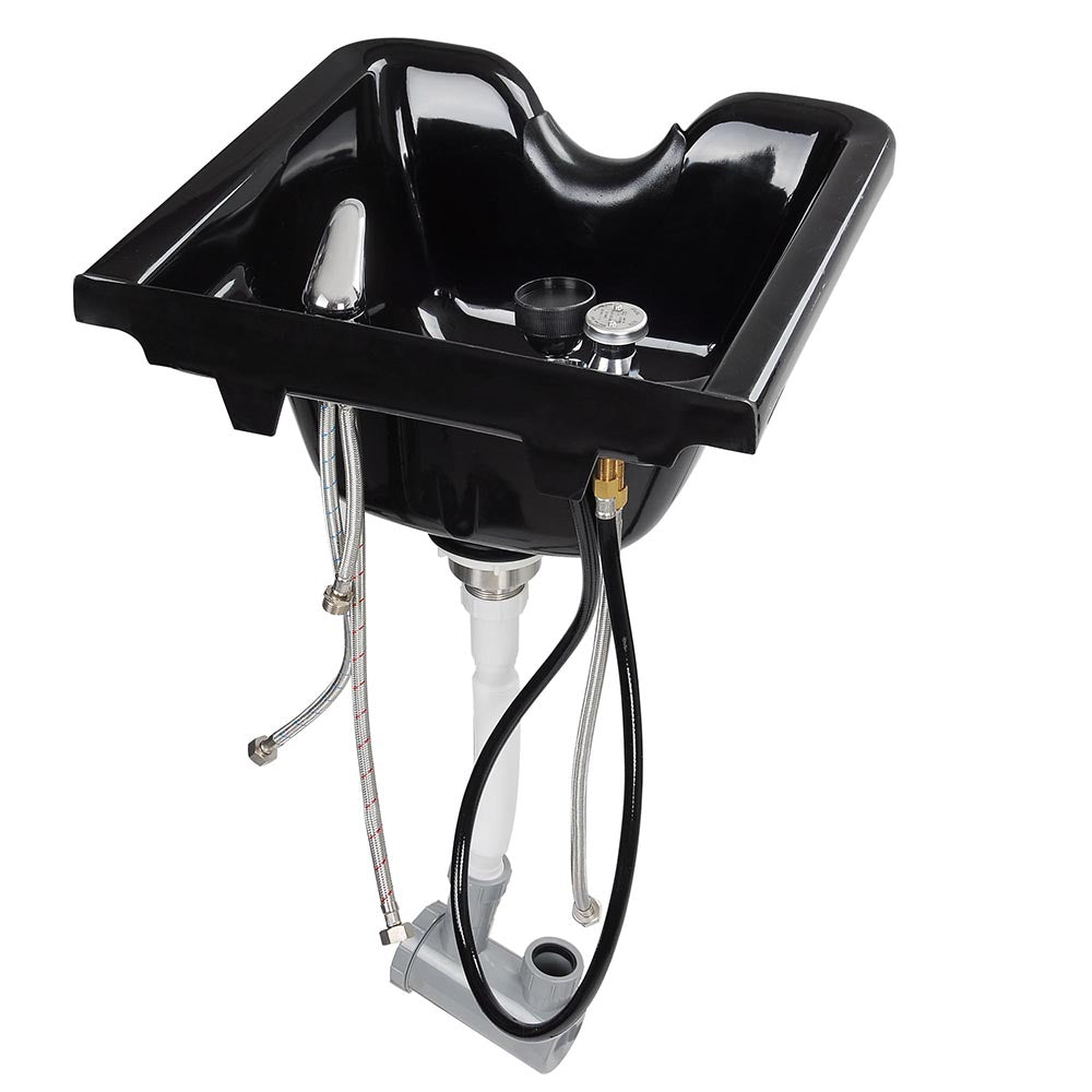 Yescom Salon Shampoo Bowl Hair Basin w/ Faucet Neck Rest Hair Trap