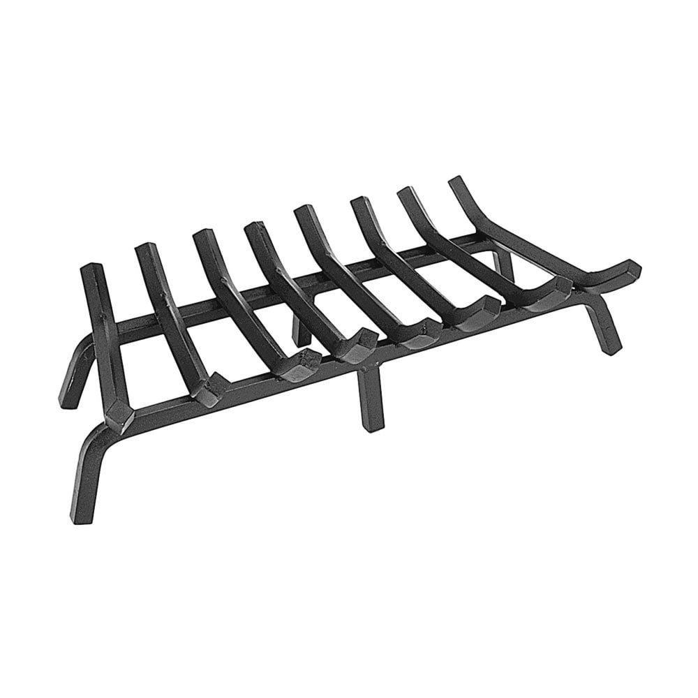 Minuteman International Sturdy Tapered Hearth Grate for Logs  27 Inch Long  Black