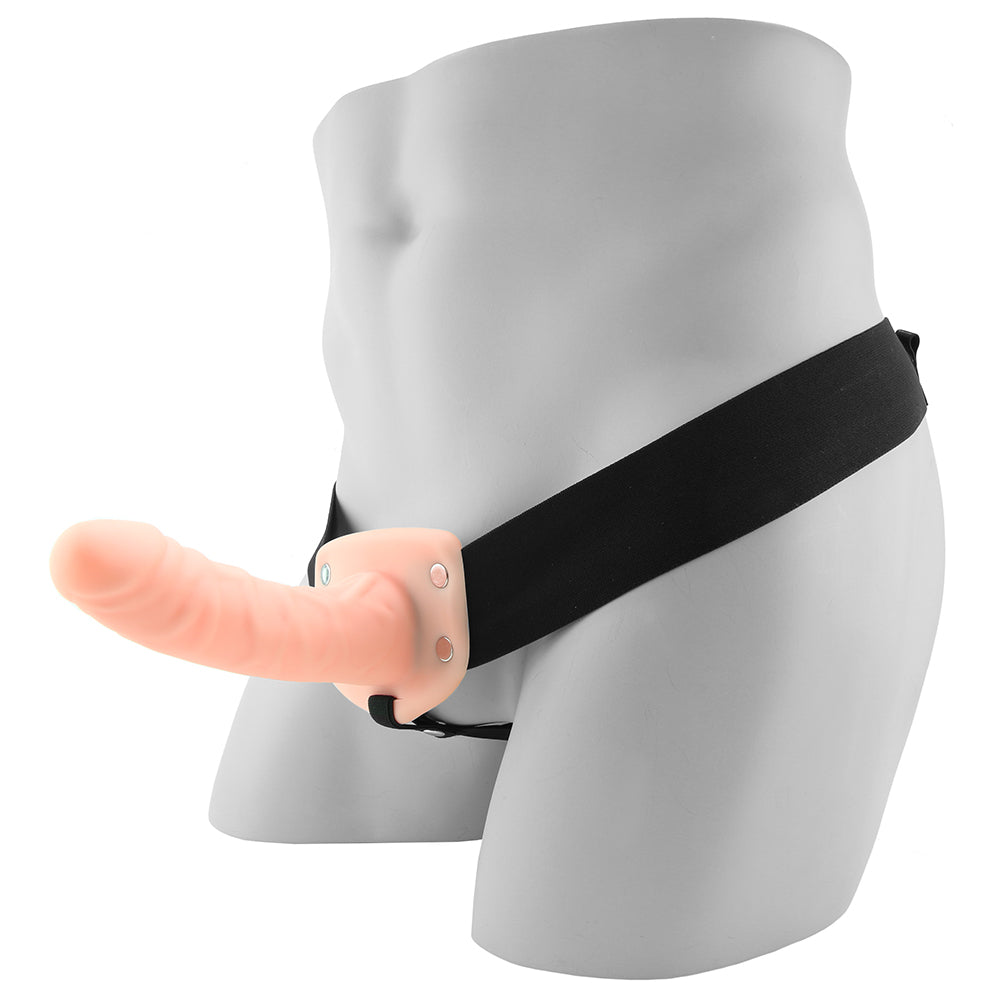 Dr. Skin 6 Inch Hollow Strap-On in Vanilla