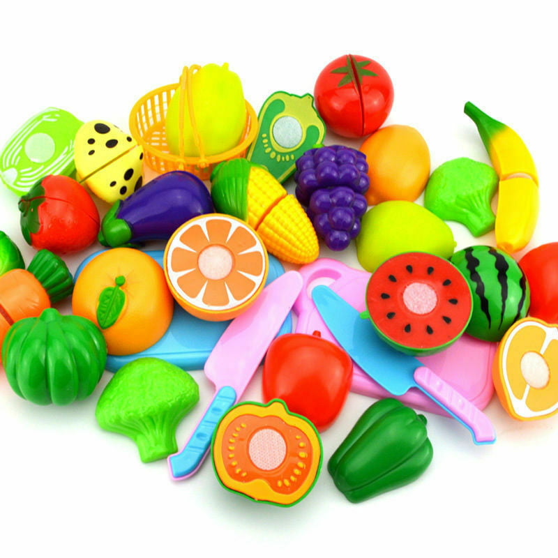 6pcs/Set Kids Kitchen Fruit Vegetable Food Pretend Role Play Cutting Set Toys Affordable