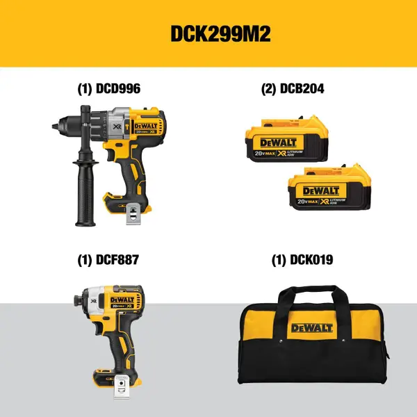 DEWALT 20V MAX XR Hammerdrill and Impact Driver Combo Kit