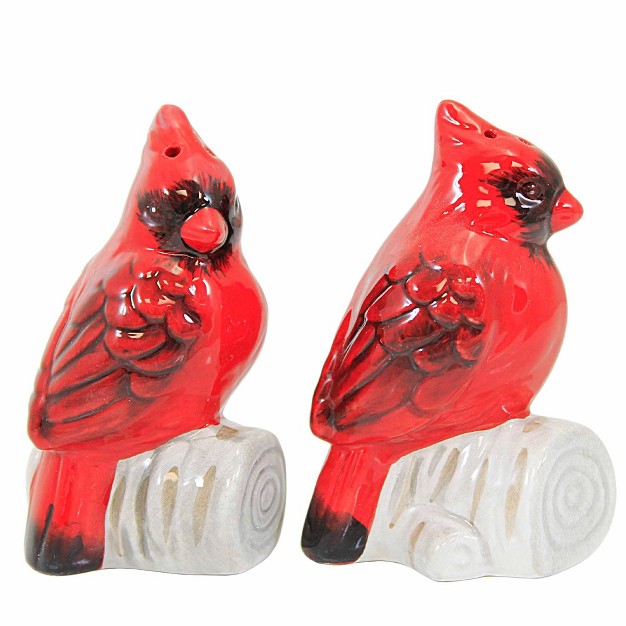 Ganz Cardinal Salt amp Pepper Set Set Of Salt amp Pepper Shakers 3 25 Inches Earthenware Mx177525 Earthenware Red