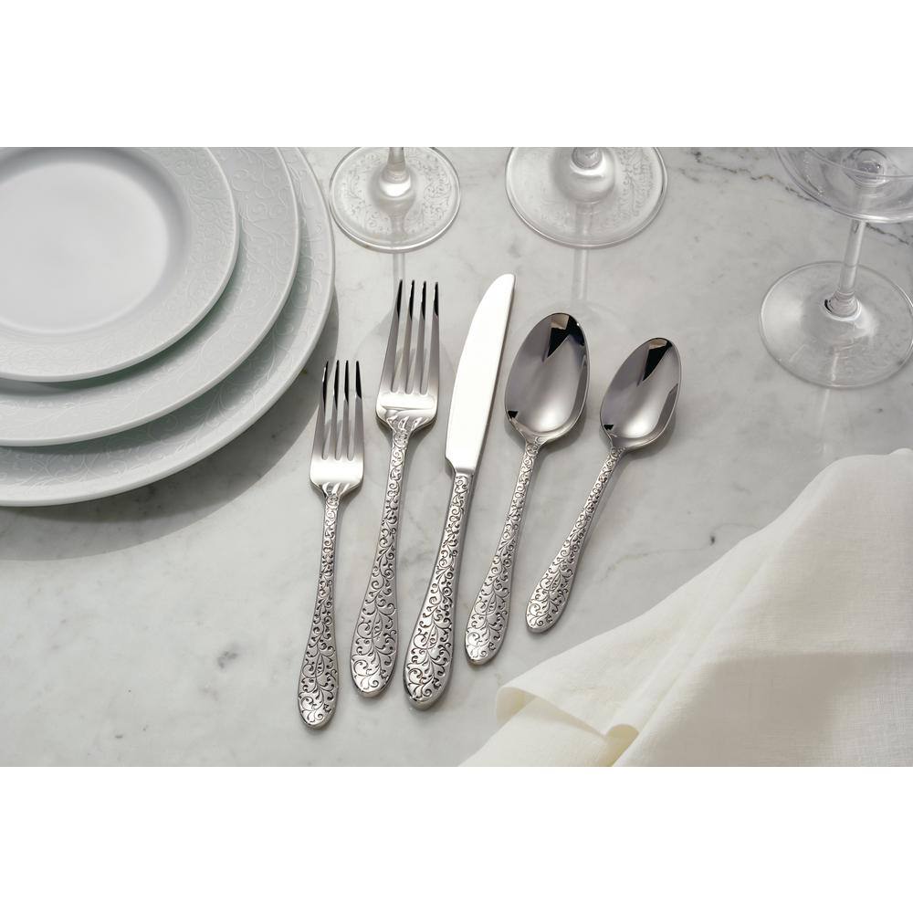 Oneida Ivy Flourish 1810 Stainless Steel TablespoonServing Spoons (Set of 12) T638STBF