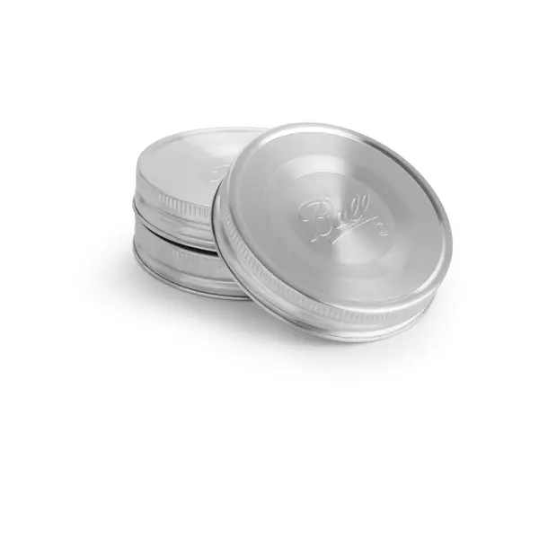 Ball 3-Count Wide Mouth Stainless Steel Lids