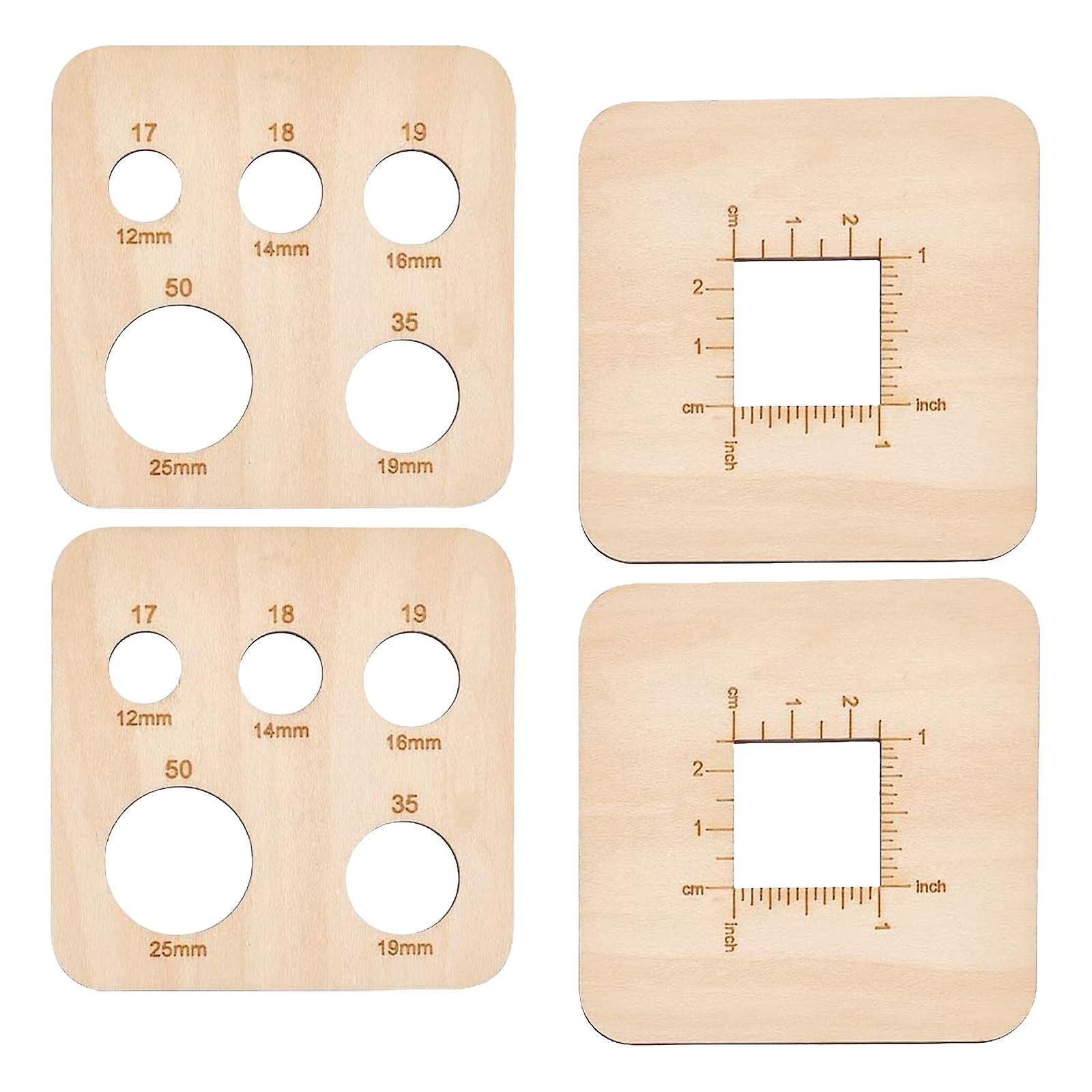 4pcs Knitting Gauge Rulers Portable For Engineers Architects Knitting Lovers