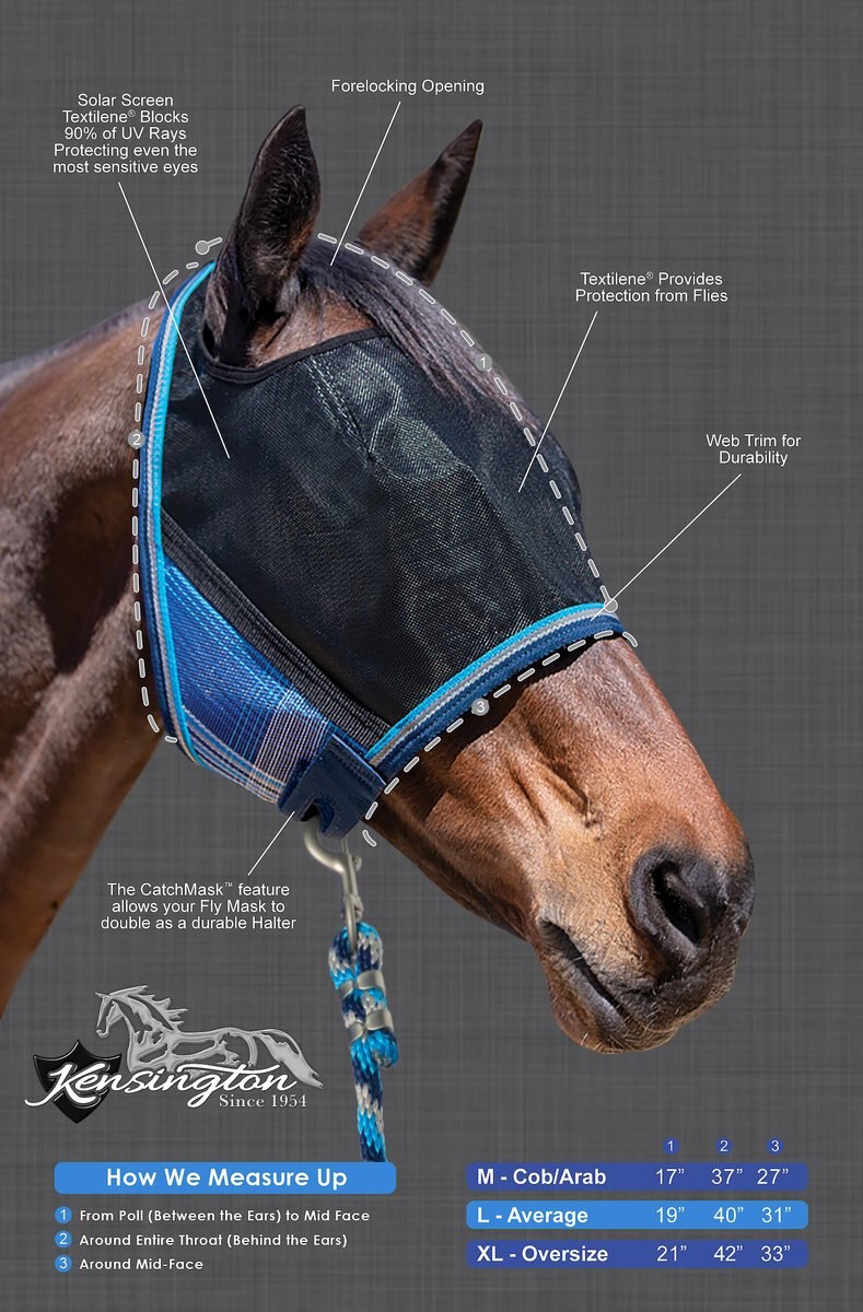 Kensington Protective Products UViator CatchMask Horse Fly Mask