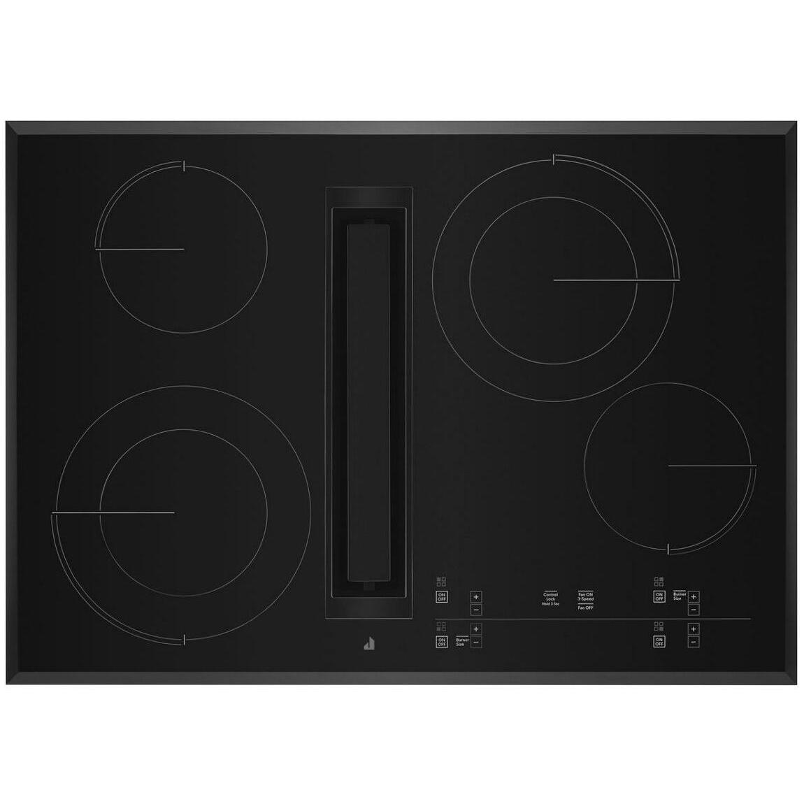 JennAir 30-inch Built-In Electric Cooktop with Downdraft JED4430KB