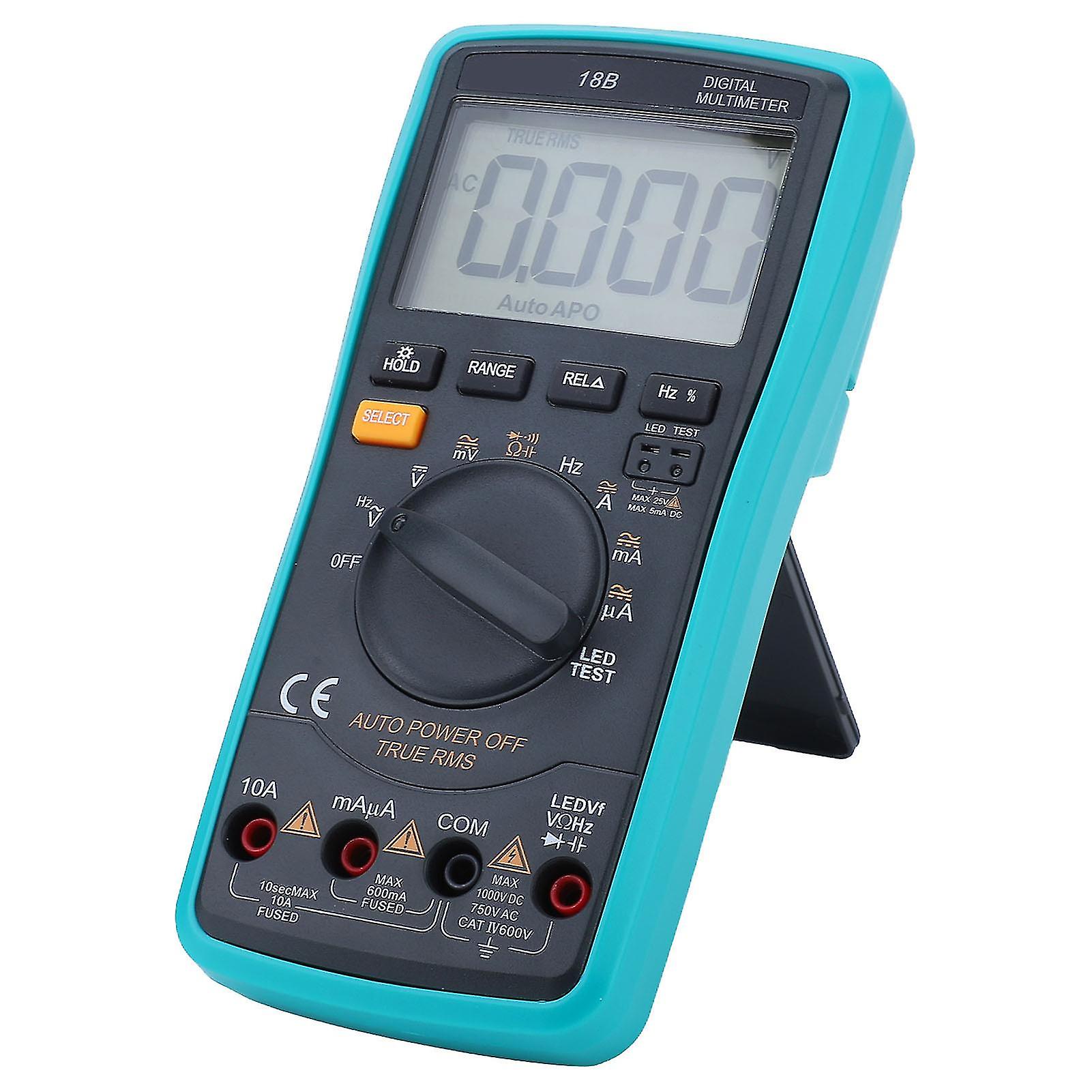 Digital Multimeter Tester Delayed Backlight High Accuracy Electrical Voltmeter Tester with Overload Protection