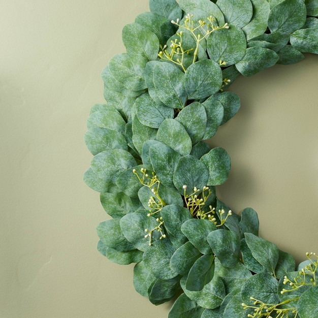 Faux Seeded Eucalyptus Wreath - Hearth and Hand With Magnolia