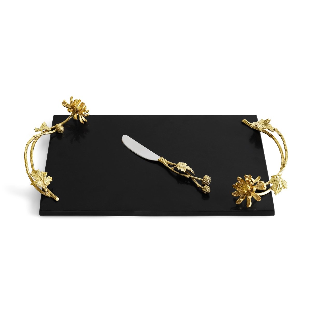 Dahlia Cheese Board with Knife