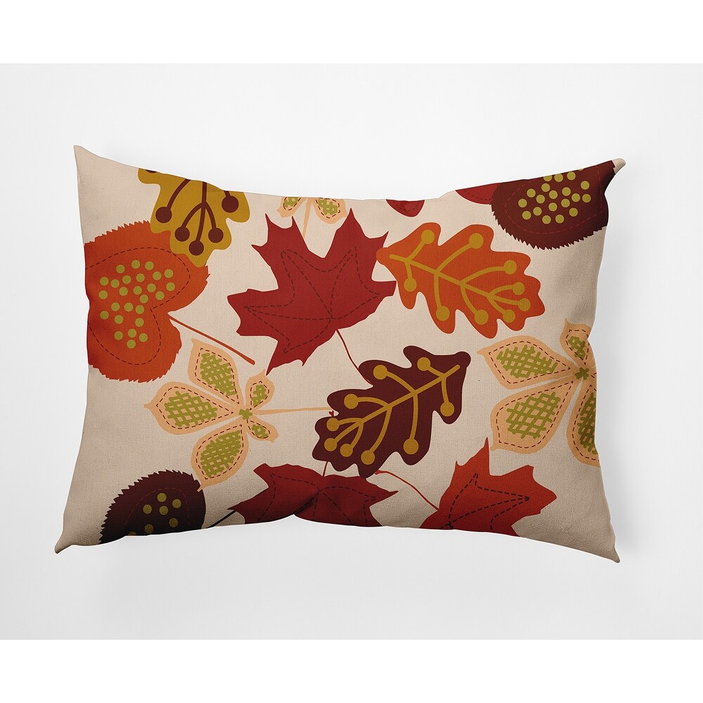 Fall Leaves Decorative Throw Pillow