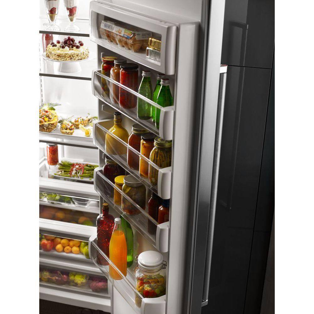 KitchenAid 30 cu. ft. Built-In Side by Side Refrigerator in Panel Ready KBSN608EPA