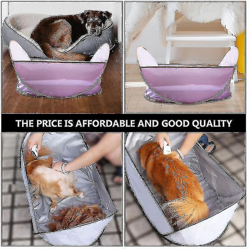 2pcs Pet Shearing Bibs Simple Pet Shaving Storage Bibs Breathable Dog Cat Bibs