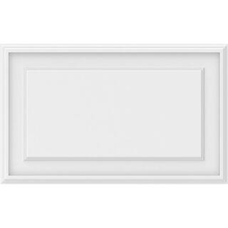 Ekena Millwork 58 in. x 26 in. x 16 in. Legacy Raised Panel White PVC Decorative Wall Panel WALP26X16X062LEG