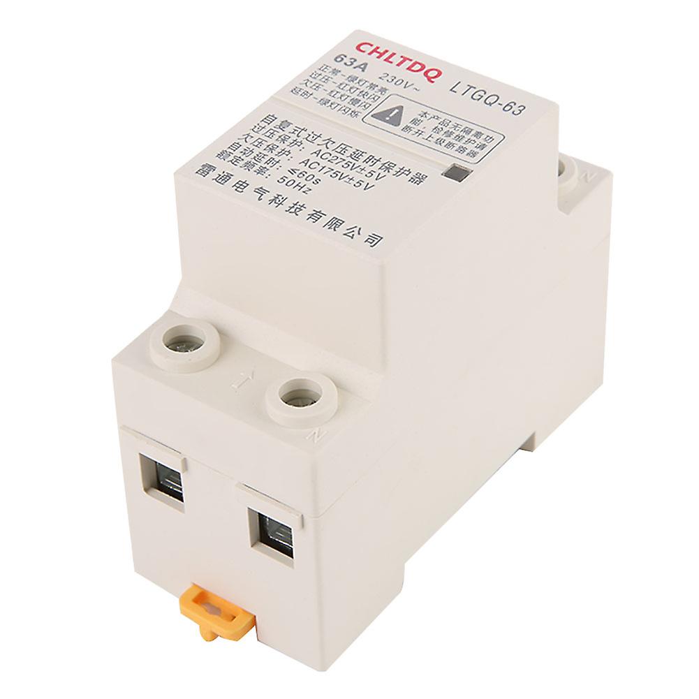 Adjustable Automatic Reconnect Over Voltage And Under Voltage Protection Relay 2p63a