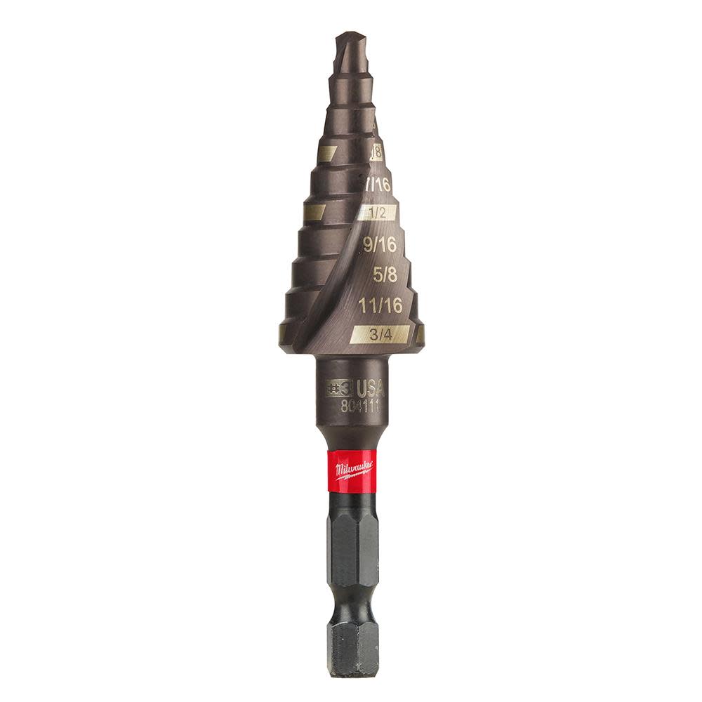 Milwaukee SHOCKWAVE Impact Duty Step Bit #3 3/16 - 3/4 in. 48-89-9243 from Milwaukee