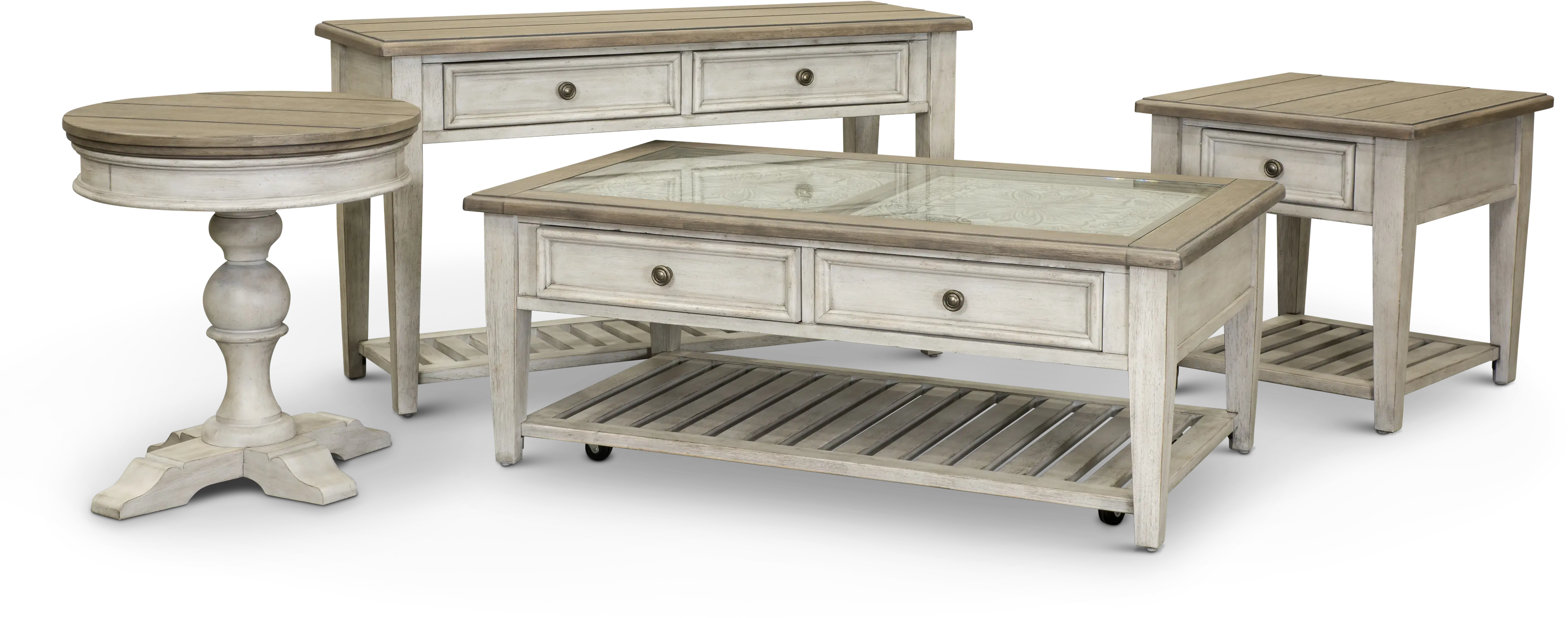 Heartland Weathered White Oak Coffee Table