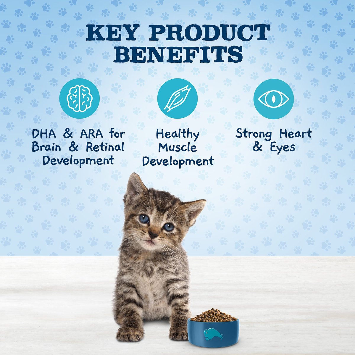 Blue Buffalo Baby Blue Healthy Growth Formula Grain-Free High Protein Chicken and Pea Recipe Kitten Dry Food