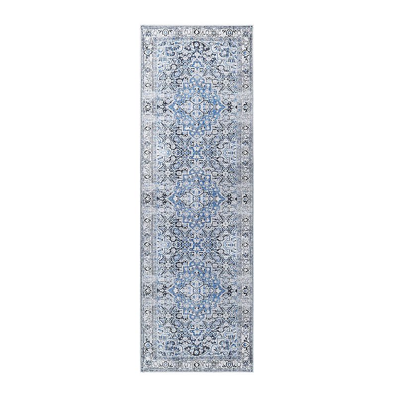 Superior Geometric Floral Medallion Indoor Area Rug