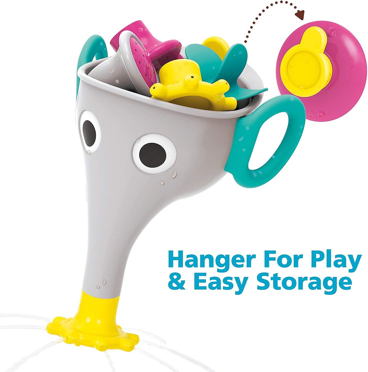 Funelefun Fill N Sprinkle Bath Toy. An Elephant Trunk Funnel Toddlers Play With 3 Interchangeable Trunk Accessories That Spins， Twist And Sprinkle， Pr