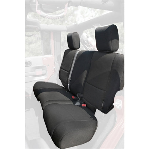 Rugged Ridge 13265.01 Seat Cover， Rear， Neoprene Black; 07-18 Jeep Wrangler JK