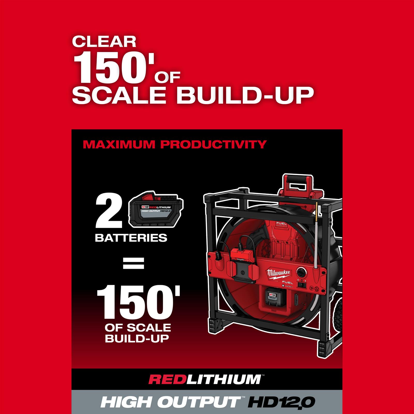 Milwaukee Tool 2819-22 Milwaukee M18 FUEL High-Speed Chain Snakes