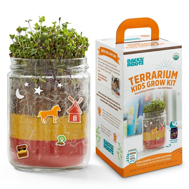 Back To The Roots Organic Terrarium Kids Grow Kit