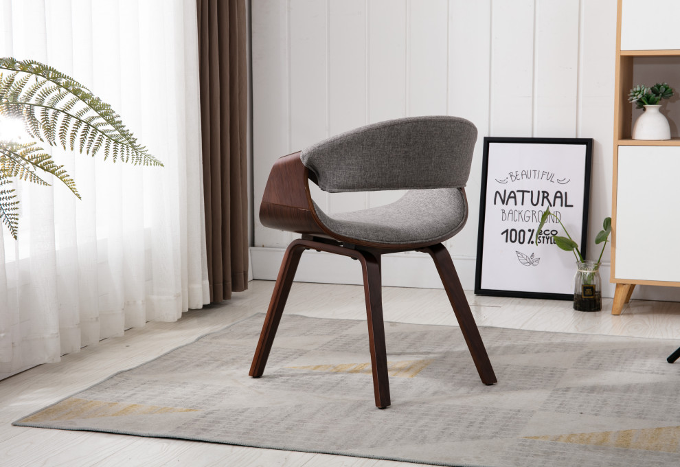 Home Beyond Upholstered Leisure Chair   Midcentury   Dining Chairs   by Home Beyond  Houzz