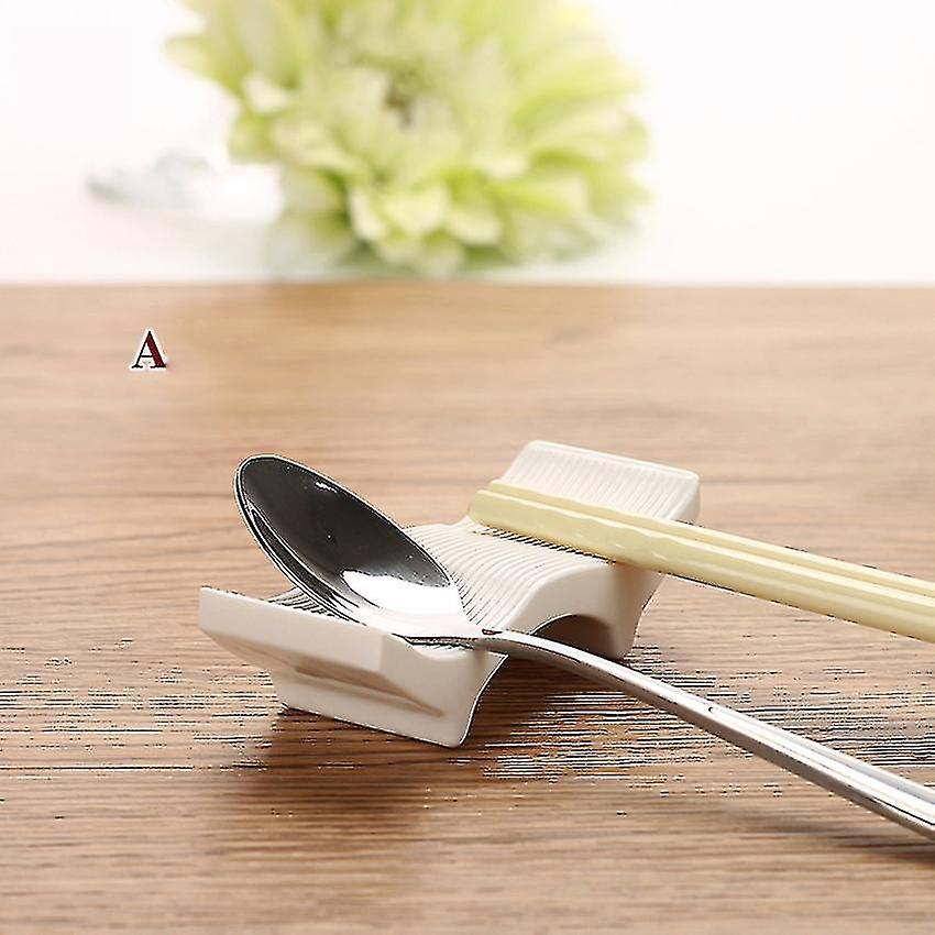 5pc Cute Chinese Plastic Decorative Chopsticks Holder Rack Spoon Fork Rest Kitchen Tools Tableware