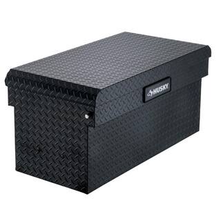 Husky 40.8 in. Matte Black Aluminum Full Size Chest Truck Tool Box 102400-53-01