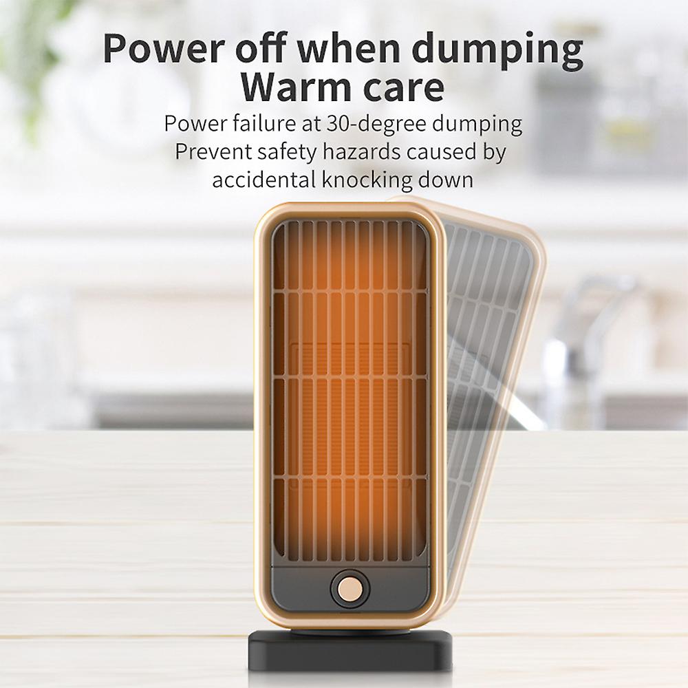 Portable Electric Space Heater 500w Ceramic Room Heater With Dump And Overheat Protection