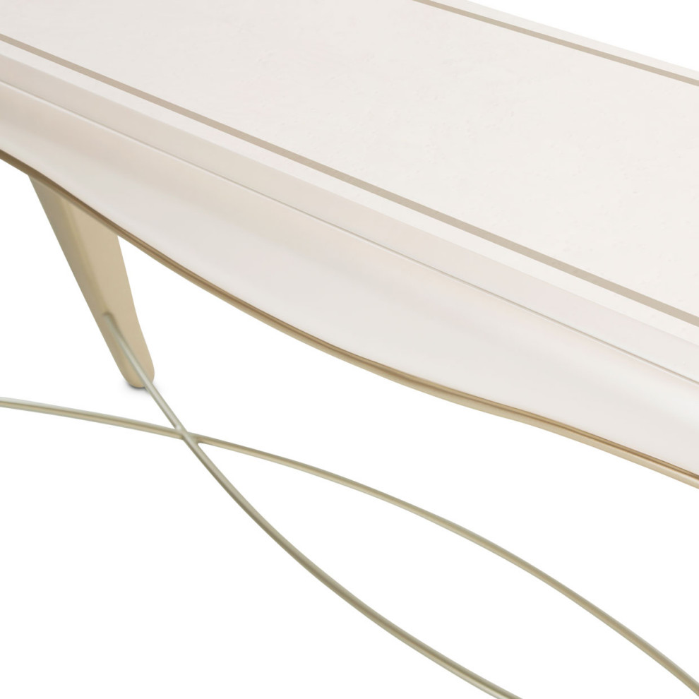 London Place Console Table   Creamy Pearl   Contemporary   Console Tables   by Michael Amini  Houzz