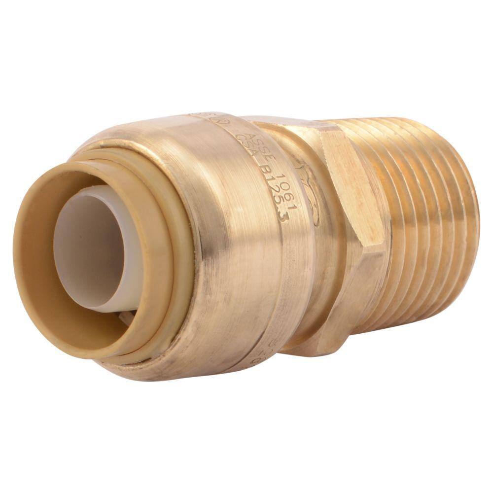 SharkBite 12 in. Push-to-Connect x MIP Brass Adapter Fitting U120LFA