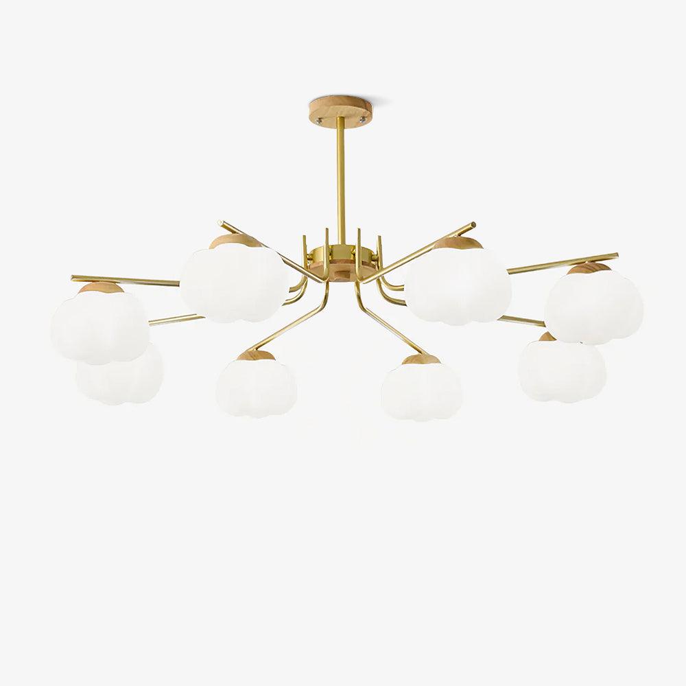 Plastic Cotton Balls Chandelier