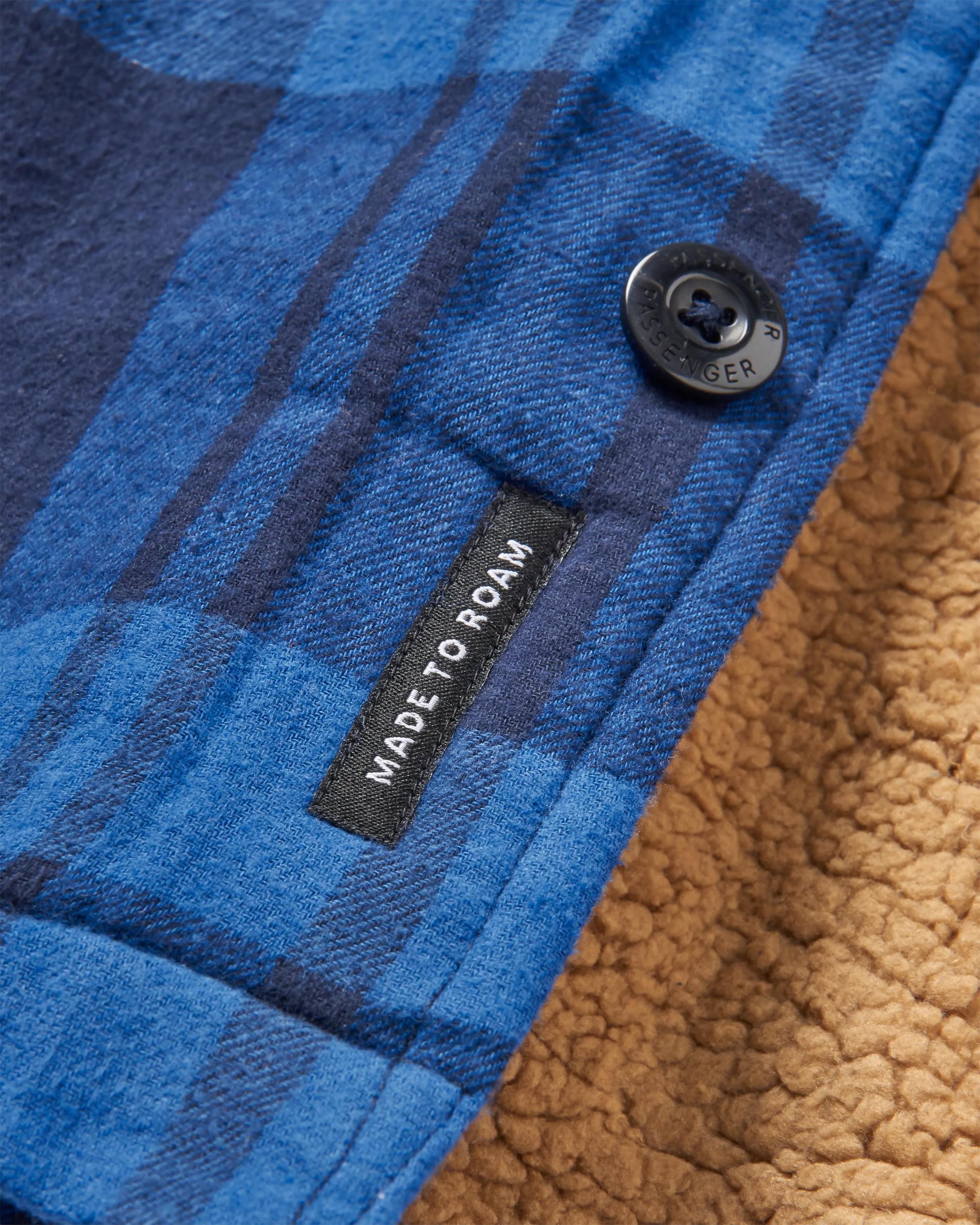 Freestyle Sherpa-Lined Overshirt - True Blue