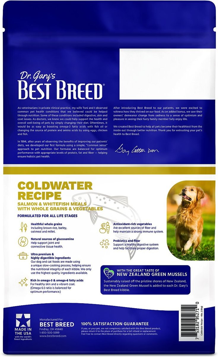 Dr. Gary's Best Breed Holistic Salmon with Vegetables and Herbs Dry Dog Food