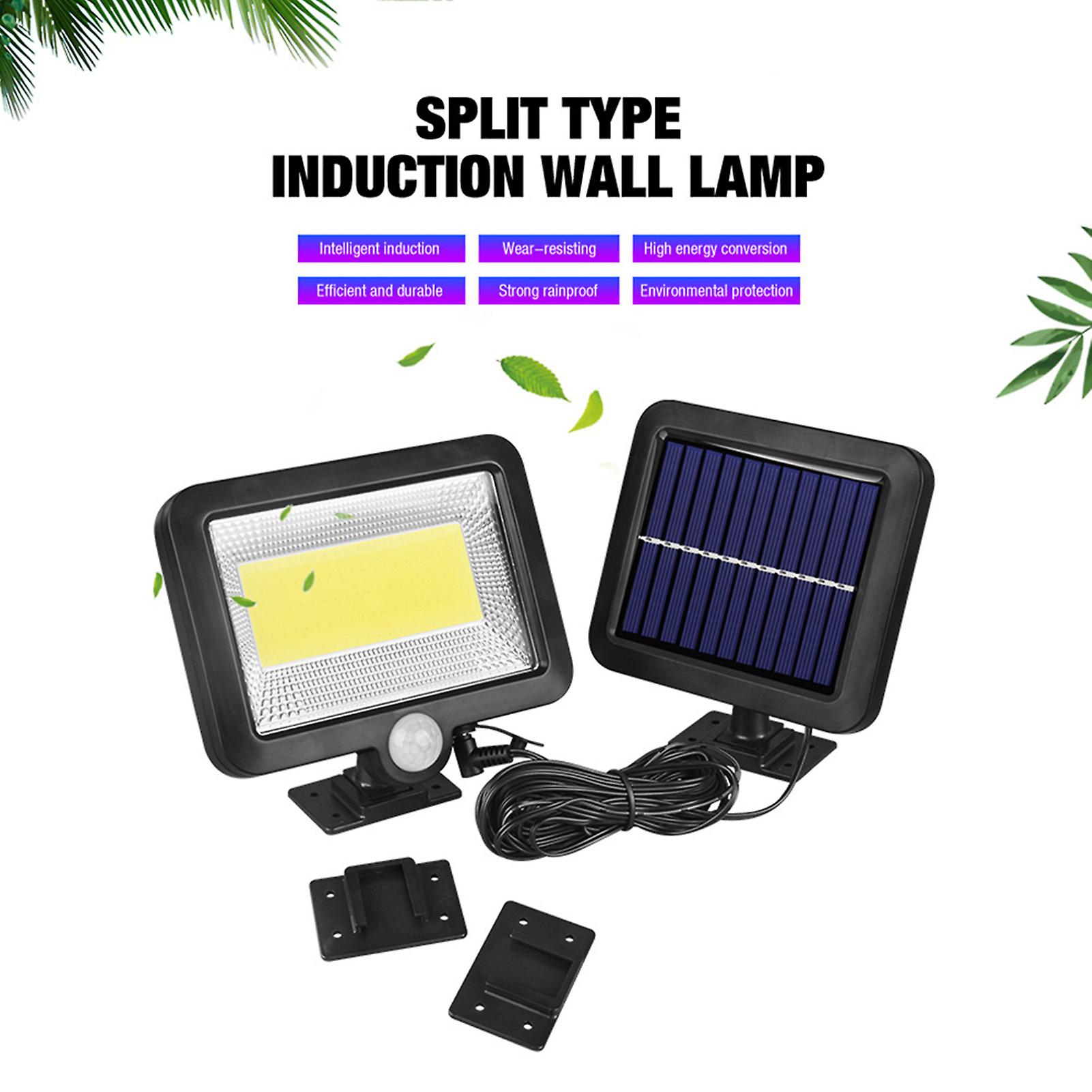 100cob Solar Energy Wall Mounted Night Lamp Motion Light Sensor Outdoor Waterproof Garden Security Light No.268580