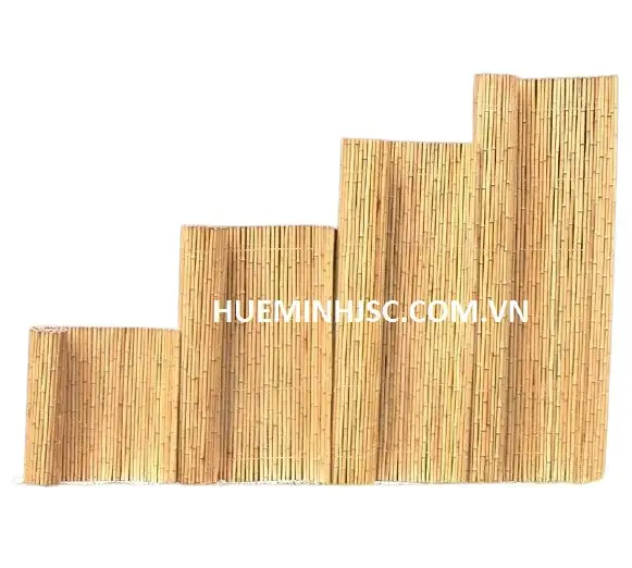 Smoke Bamboo fences for garden 100% Vietnamese natural forest bamboo  easy to assemble  environmentally friendly