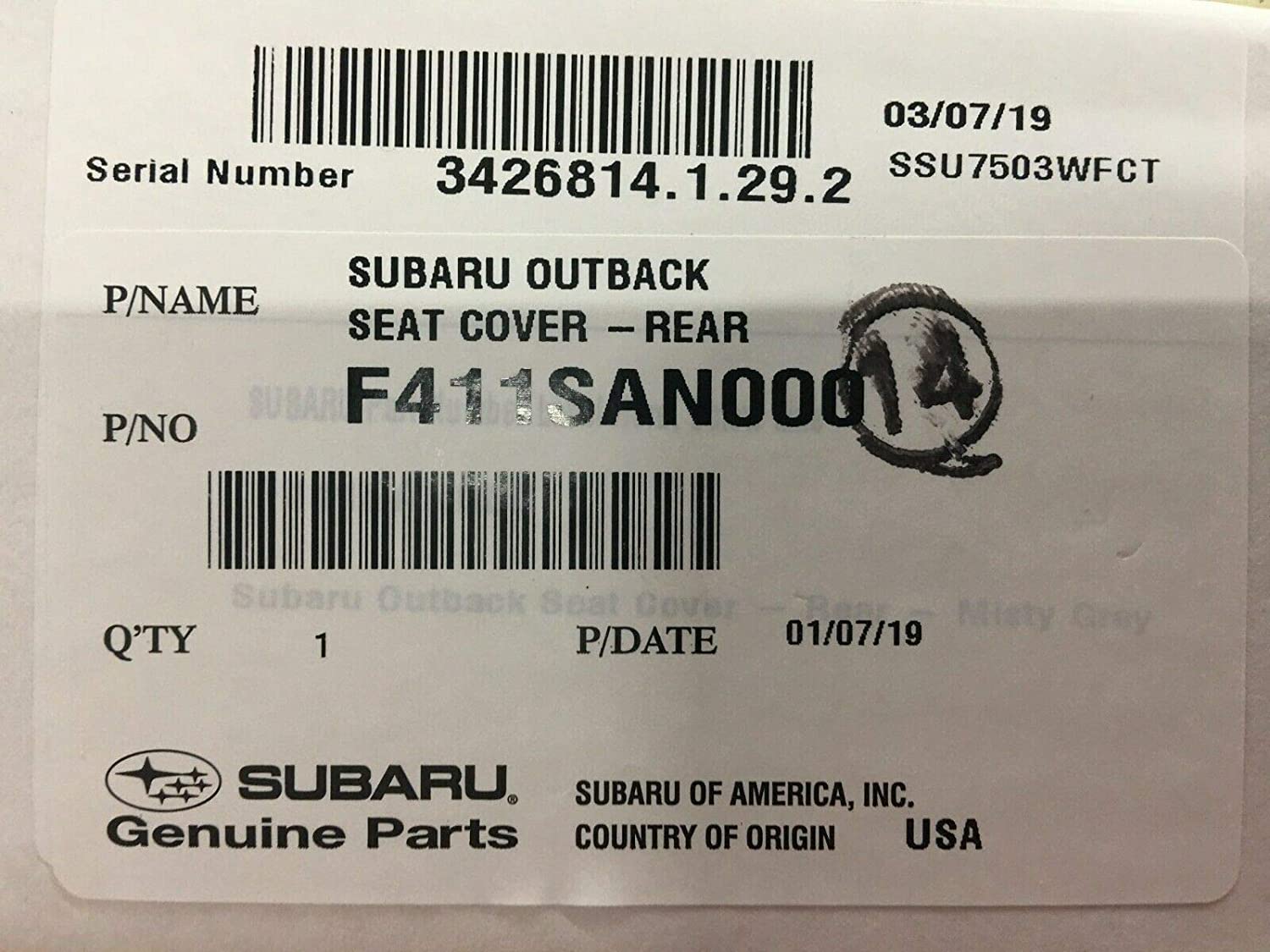 Genuine OE Subaru Seat Cover - F411SAN000