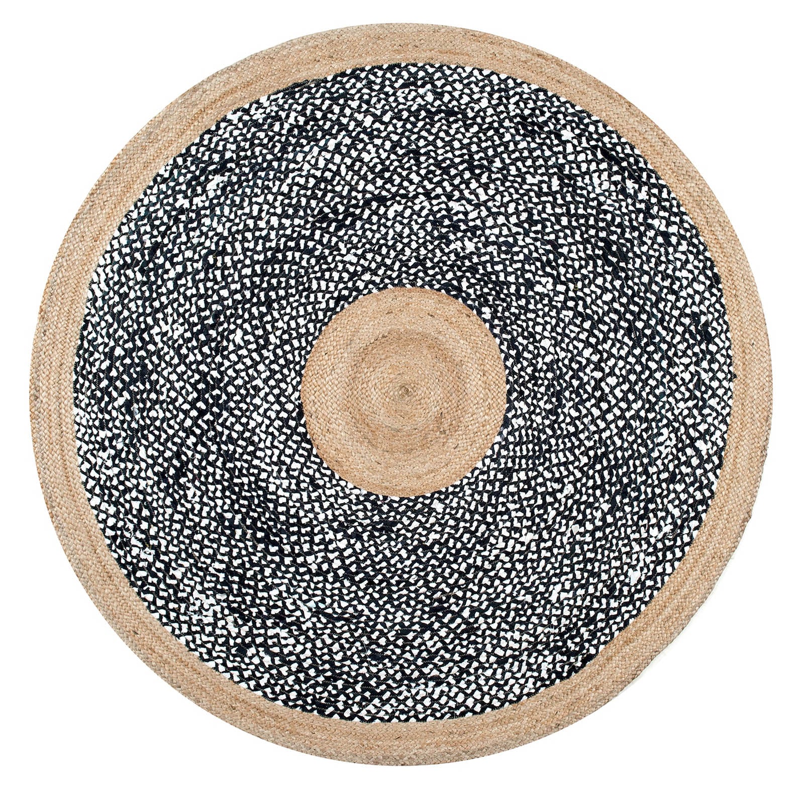 D150 Cm Braided Round Handmade Wool Rug Jh-2350-L