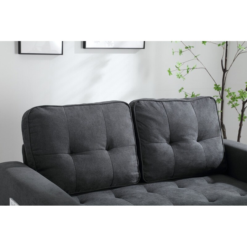 3 Fold Loveseat Sofa  Convertible Futon Couch Sleeper Sofabed