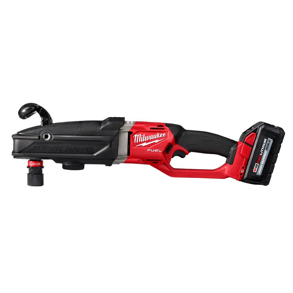 Milwaukee M18 FUEL Super Hawg Right Angle Drill with QUIK-LOK- 6.0 Kit 2811-22 from Milwaukee