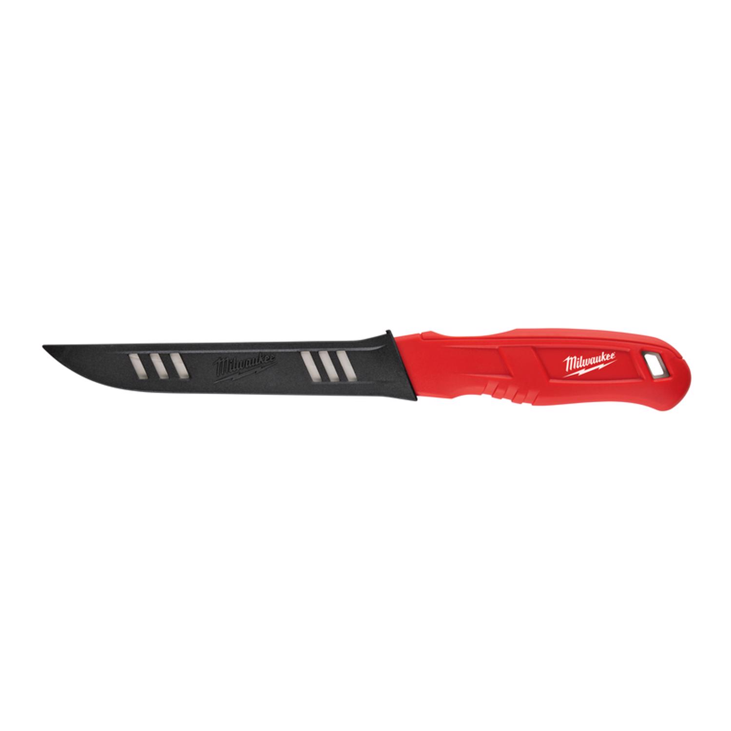 MW 12 in. Fixed Blade Smooth Insulation Knife Red 1 pk