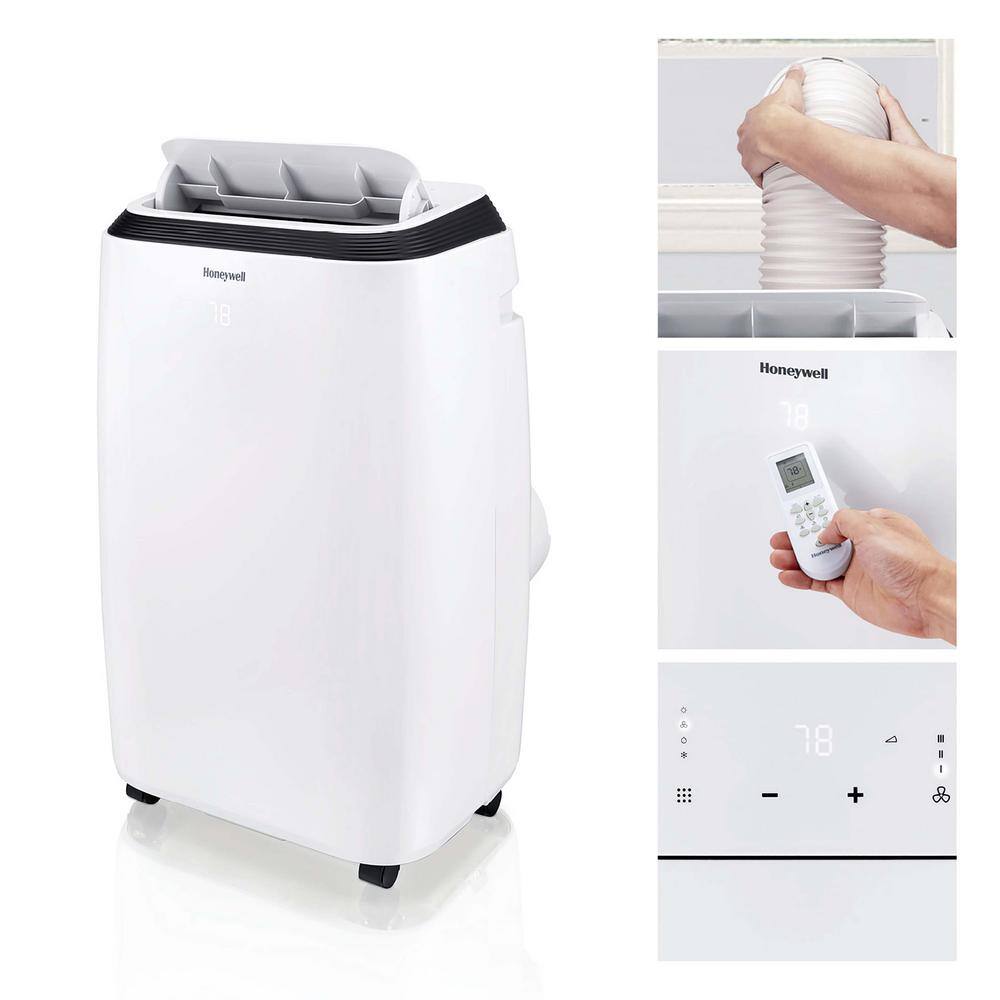 Honeywell 11000 BTU Portable Air Conditioner Fan and Dehumidifier Cools Rooms Up to 500 Square Feet HM2CESAWK8