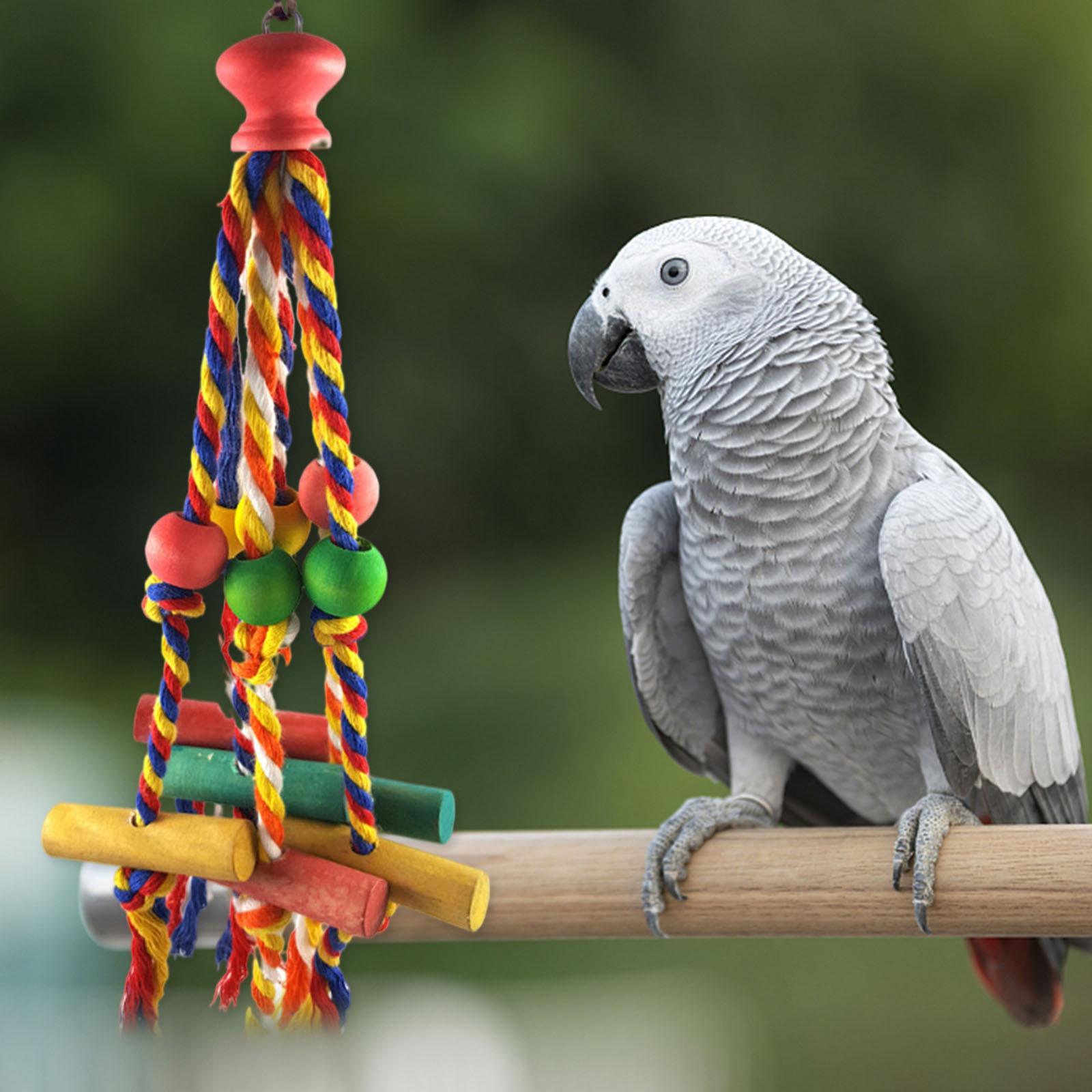 Bird Parrot Toys， Cage Accessories Hanging Chewing.Large Medium Bird Cage Parakeets， Cockatiels， Lovebirds， Conures， Amazon Parrots， Finch