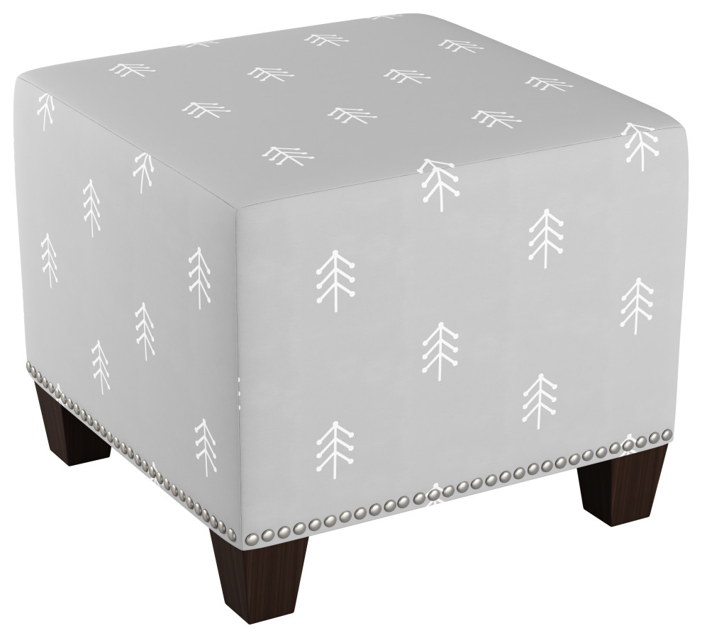 Quinn Nail Button Ottoman  Mystere   Transitional   Footstools And Ottomans   by Skyline Furniture Mfg Inc  Houzz