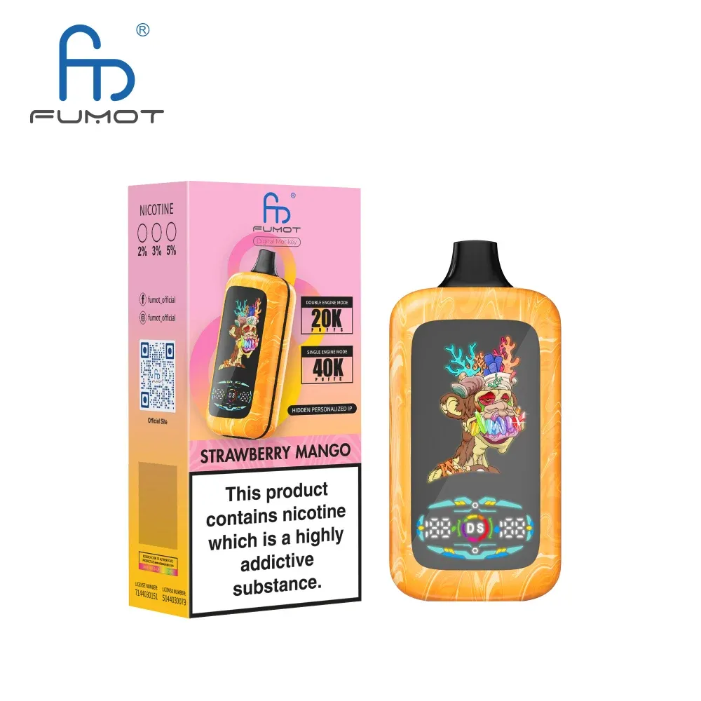 Fumot Digital Monkey 40000 Puffs - Strawberry Mango